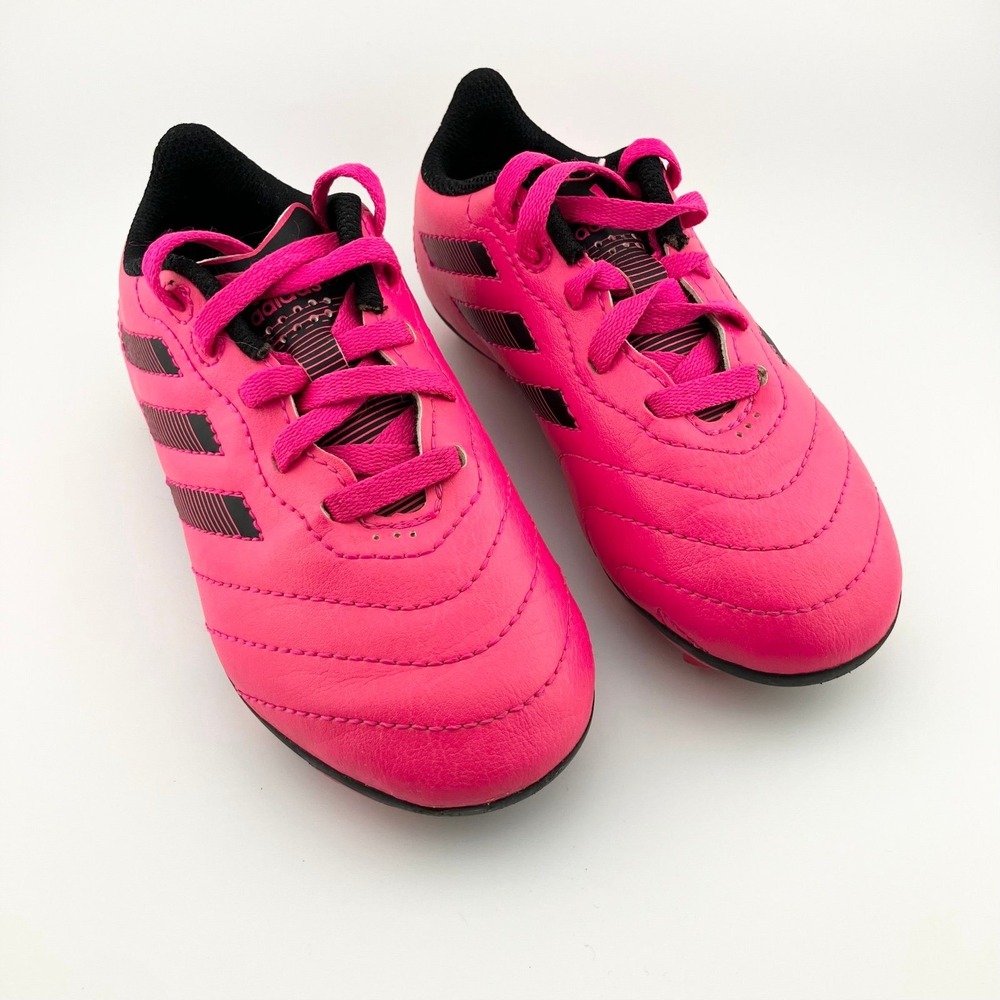 Adidas Goletto VIII FG Junior‎ Soccer Cleats Sz 10 Pink Black Lace Up Kids Shoes